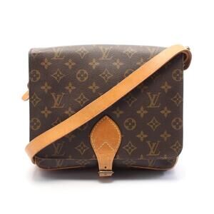 Louis Vuitton Cartesiere shoulder bag canvas leather Monogram Brown